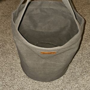 Smith And Hawken Gray Canvas Garden Tote Bag